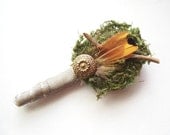 Woodland Moss Wedding Boutonniere