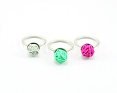 CUSTOM RING. Polymer Clay and Silver. Handmade by Maria Goti Joyas