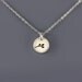Tiny Silver Branch - Twig Necklace - Etched Sterling Silver Pendant