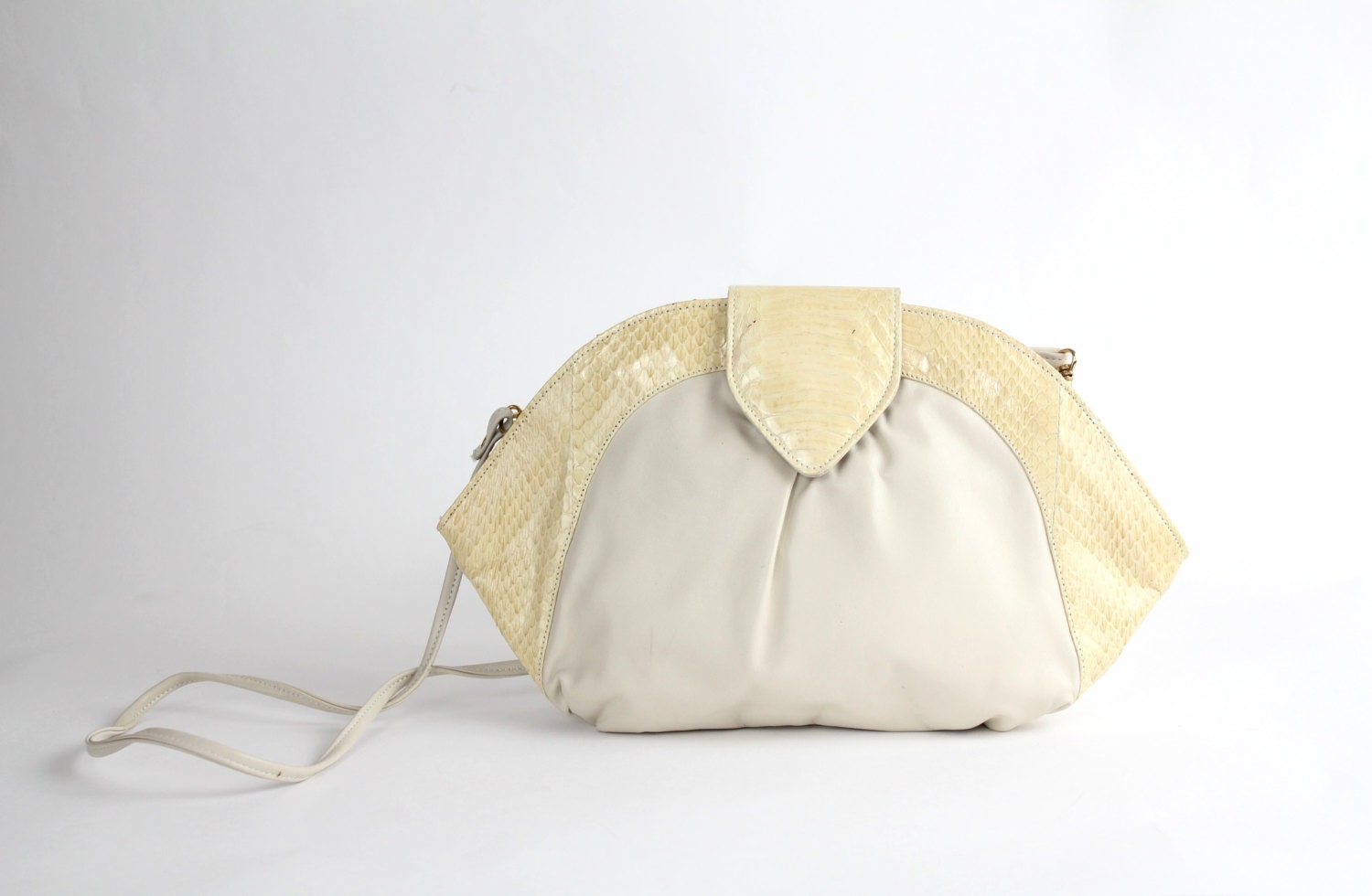 Vintage Calfskin and Snakeskin Clutch or Purse