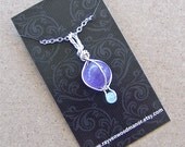 Fortune Teller Amethyst & Green Aventurine Pendant
