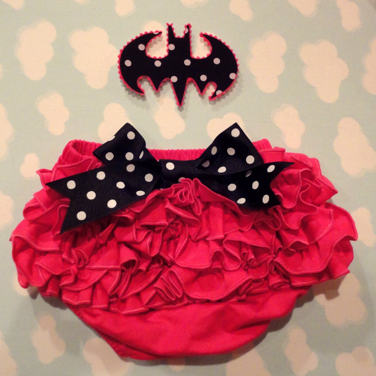 Bat Iron On and Bloomer SET