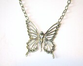 Fairy Butterfly Pendant Necklace-Silver - SandraPennJewelry