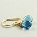 London Blue Topaz Earrings, December Birthstone Jewelry