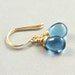 London Blue Topaz Earrings, December Birthstone Jewelry