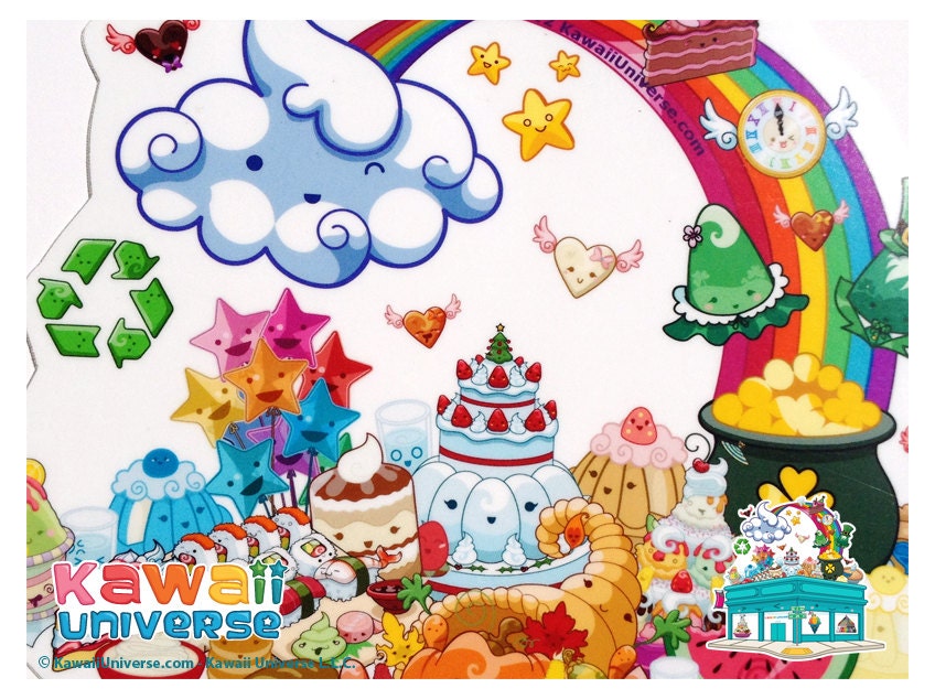 Kawaii Universe Logo - Medium Vinyl Sticker