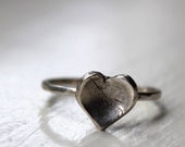 Sweet Heart Sterling Stacking Ring