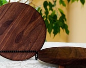 Round custom walnut cheese board....FREE SHIPPING until August 31st