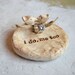 Package deal ... Wedding ring bearer bowl AND cake topper lovebirds to match ... i do, me too