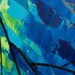 48" Original  large Abstract Painting Landscape Painting Heavy Texture Impasto Tree Birds Painting Wall Decor "Beautiful Day" by QIQIGALLERY