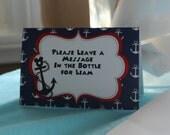 Set of 10 Mickey Mouse inpired Nautical Tent Cards for Dessert Table or Candy Buffet or Place Cards Il_170x135