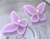 8 Lavender Butterfly Floating Candles wedding receptions table centerpiece and decor