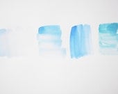 graphic watercolor in blue