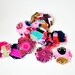 15 Paper Doily Stickers Envelope Seals Pink Pattern