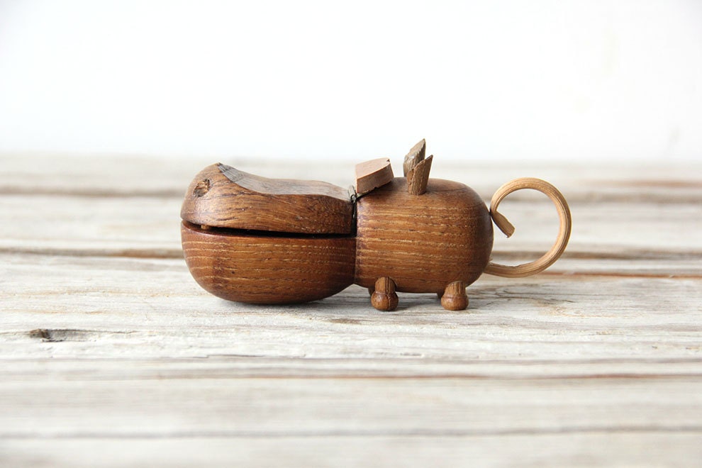 Zoo Line Wooden Hippo