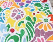 Vibrant Pattern Upholstery Fabric - 4 feet