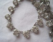 Vintage Art Deco Glass Diamond Necklace