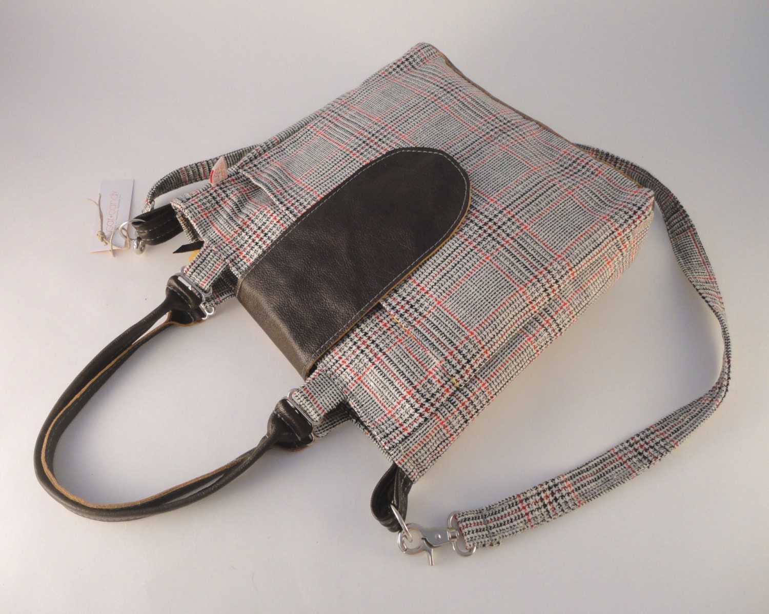 Tote Bag with Leather Crossbody - the Dey Satchel