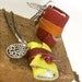 Locket for your Thoughts - Leather Book Necklace - Medieval Binding