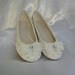 Sweet Wedding Ballet flats..vintage lace and Swarovski crystals..custom orders