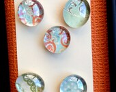 Eclectic Marble Magnet 5pc Set