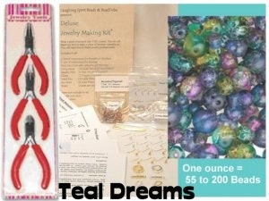 DIY Jewelry Making Kit with Czech Glass BEADS - 3 Different Jewelry Tools