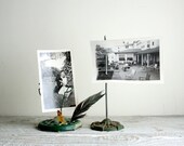 Vintage Flower Frog and and Ticket Spike