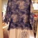 5X Blue and White Upcycled Dress/Tee Knit/Vintage Crochet/Sequins/So Pretty
