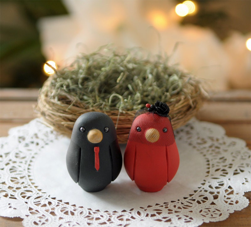 Wedding Cake Topper - Love Birds - Small