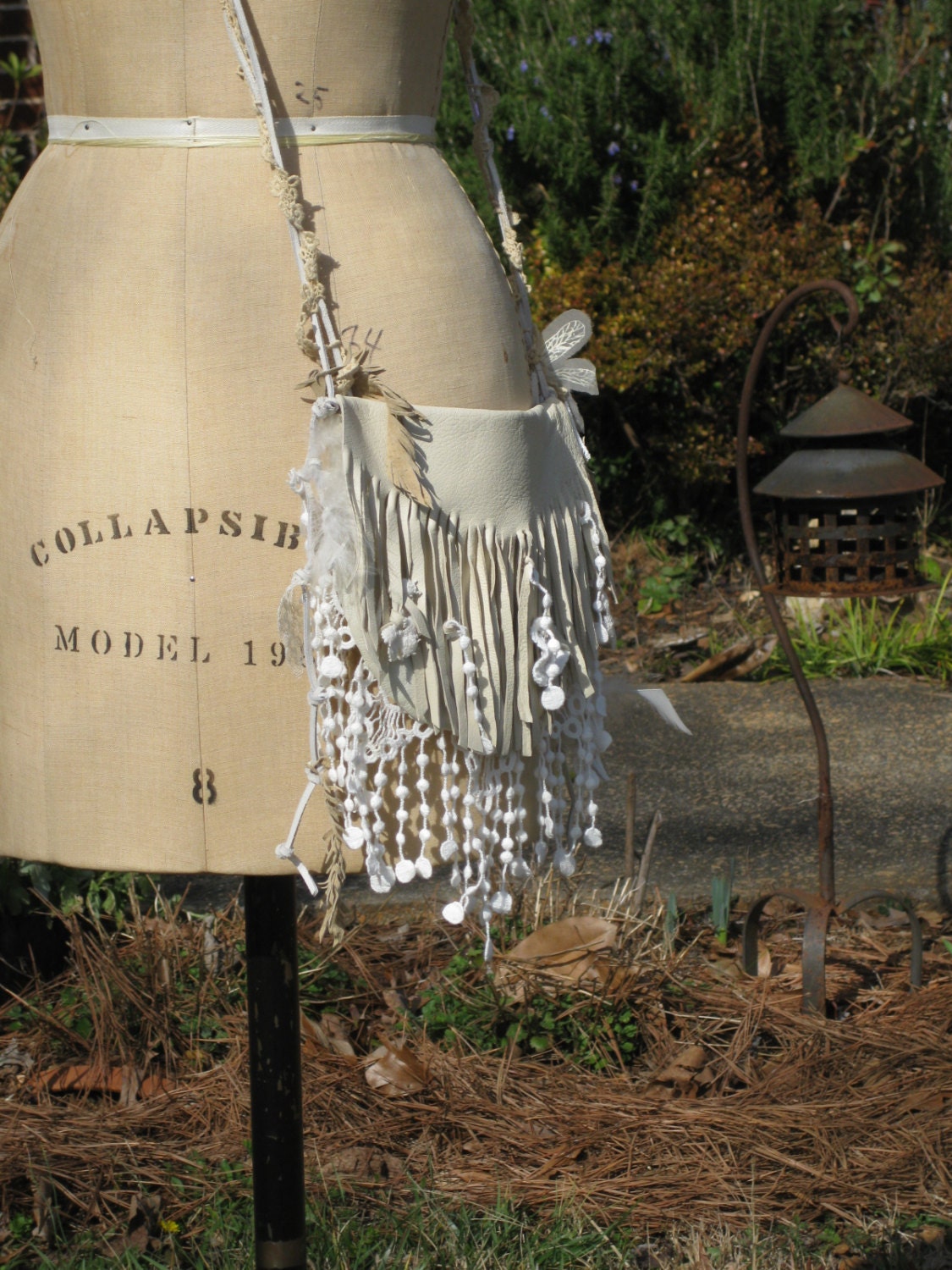 Leather and lace Hippie Bag