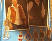 Men's vest Steampunk pattern. 