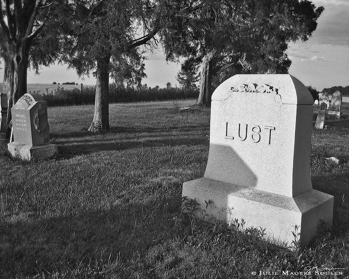 Black and White Photography -Seven Deadly Sins -5x7 Print -Lust -Dark Humor -Gothic Decor -Colorado Fine Art Photography