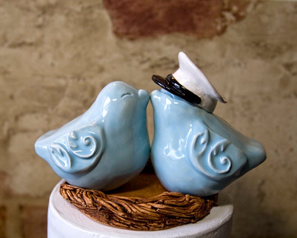 U.S. Marine Cake Topper in Celadon Blue