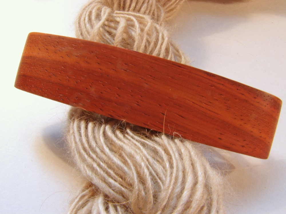 Medium Wood Hair Clip, Padauk wood, lifetime guarantee, no glue, hair accessory, thick hair, hair barrette, Mother's Day Gift