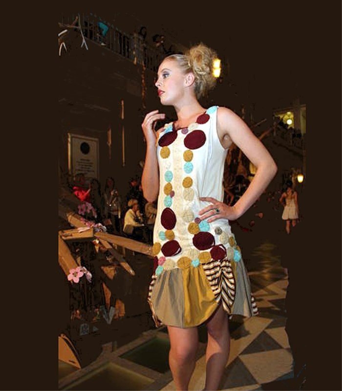 Drop Waist Upcycled Cotton Dress