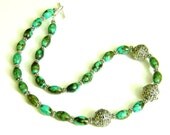 Turqoise and silver necklace