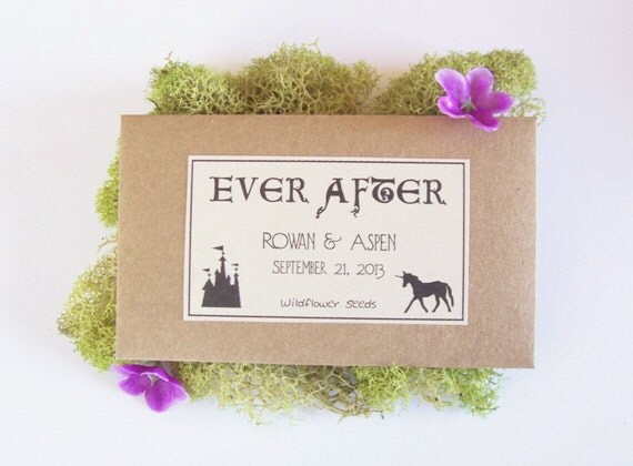 100 Fairy Tale Wedding Favors - Seed Favors - EVER AFTER - Fairytale Wedding Theme - Enchanted Princess Wedding - Fairytale Wedding Favors