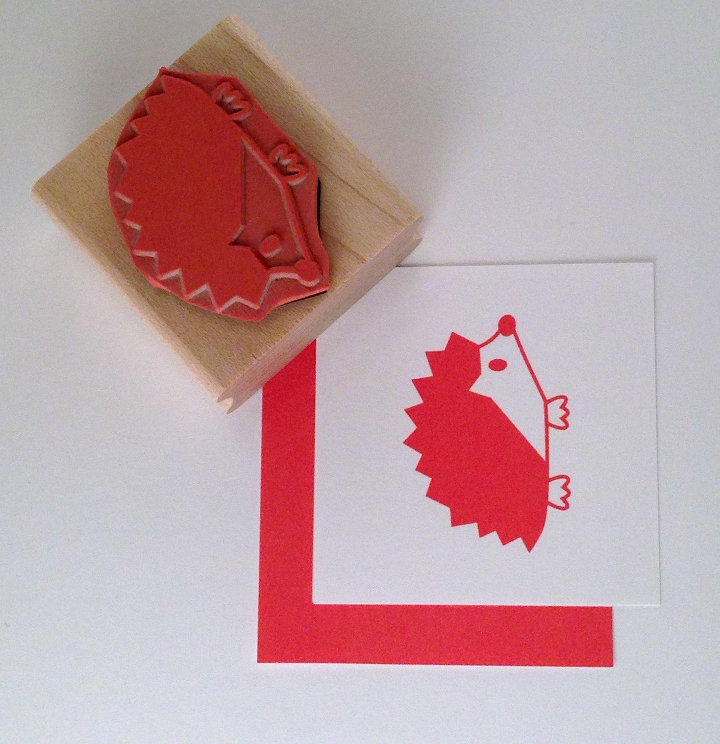 Hedgehog Rubber Stamp