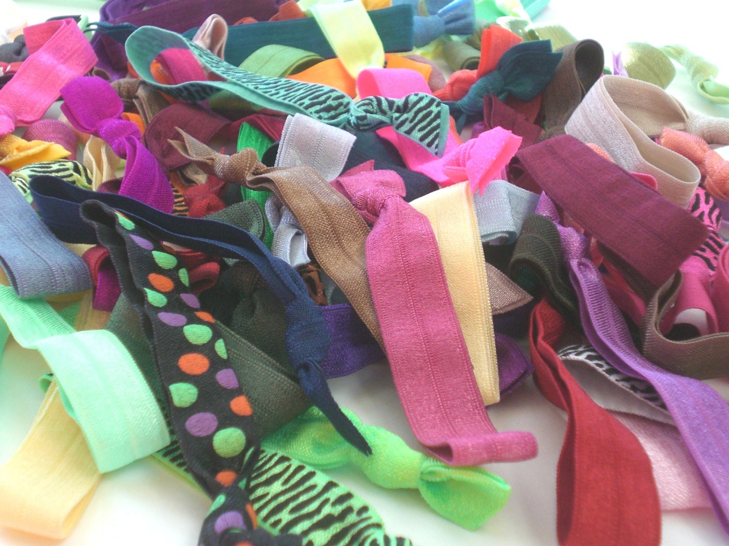 Grab Bag  Set of 50 No Tug Hair Ties Fashion Trendy Bracelets Party Favors