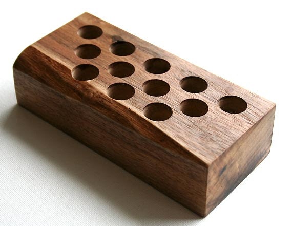 Black Walnut Large Pen Holder No. 19 - Ready to Ship