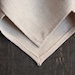 Handkerchief Pocket Square Custom Cross Stitch Monogram or Date - natural linen