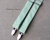 Suspenders - MINT GREEN boys adjustable suspenders