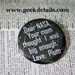 Dear NASA your mom thought I was big enough Love Pluto Black Pinback Button