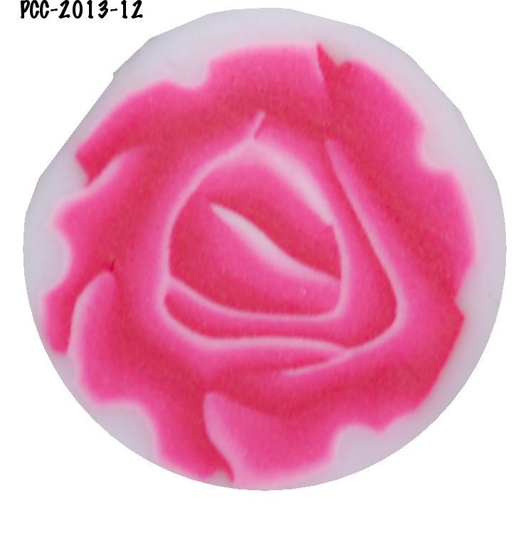 Red Rose Cane Raw Unbaked Polymer Clay for Bead Making