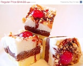 SALE Julie's Fudge - BANANA SPLIT - 6 Pieces - Over 3/4 pound