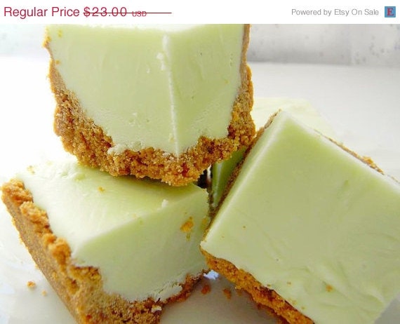 SALE Julie's Fudge - KEY LIME Pie w/Graham Cracker Crust - 12 Pieces (Over 1 Pound)