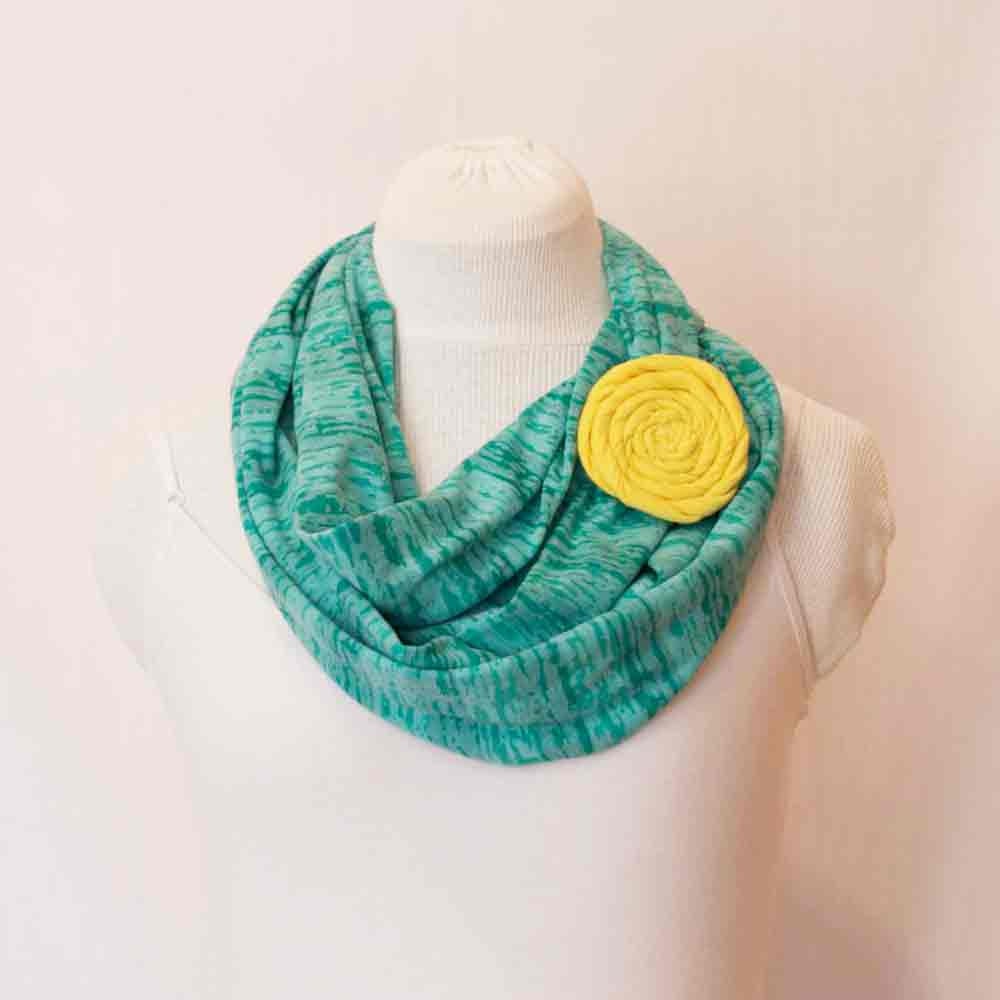 green jersey infinity scarf