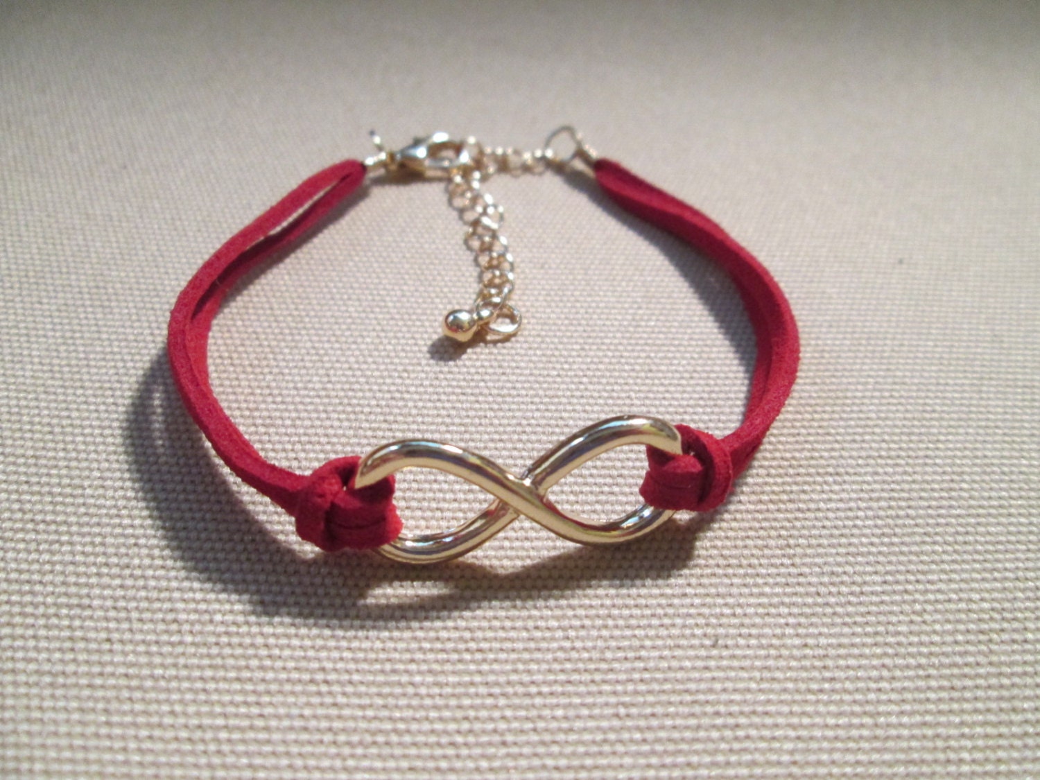 Infinity Bracelet - Gifts under 5 dollars - Infinity Wish bracelet friendship bracelet Bridesmaid wedding suede