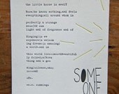Letterpress poem by e.e. cummings