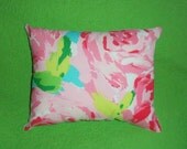 New Pillow made with Lilly Pulitzer Hotty Pink First Impression fabric